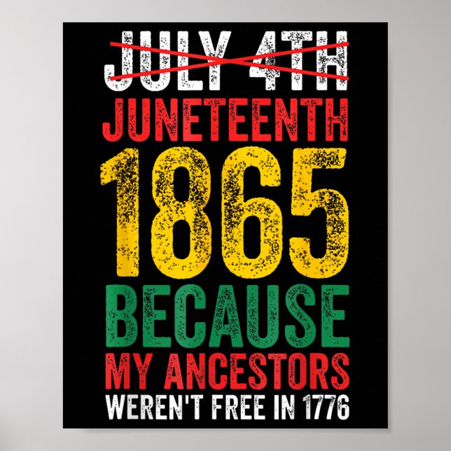1865 är frihetsdagen 1776, då mina gäster inte var poster (Framsidan)