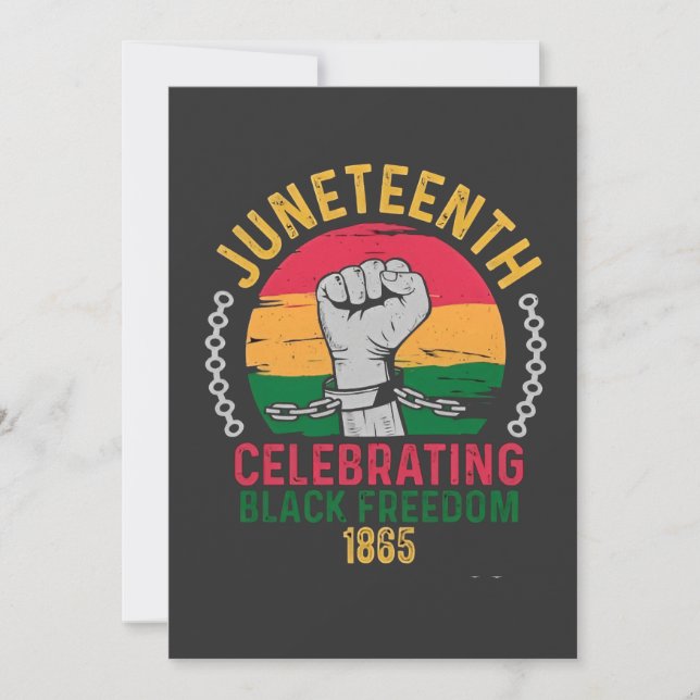 1865 års firande av svart frihet spara datumet (Framsida)
