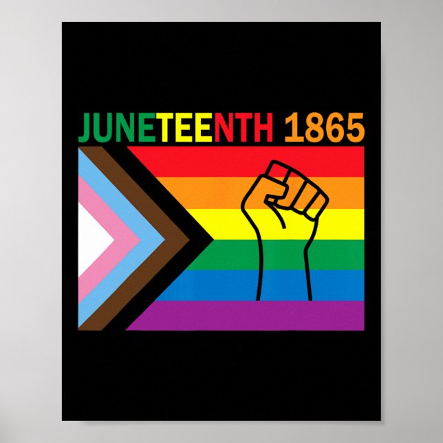 1865 års första regnbåge i Flagga i månaden Poster (Framsidan)