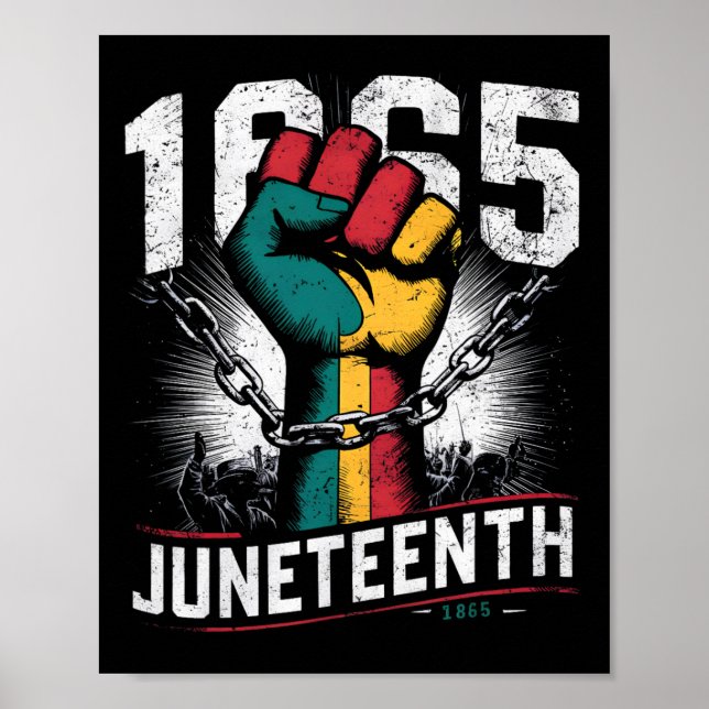 1865 års första svarta frihet i Afrika Poster (Framsidan)