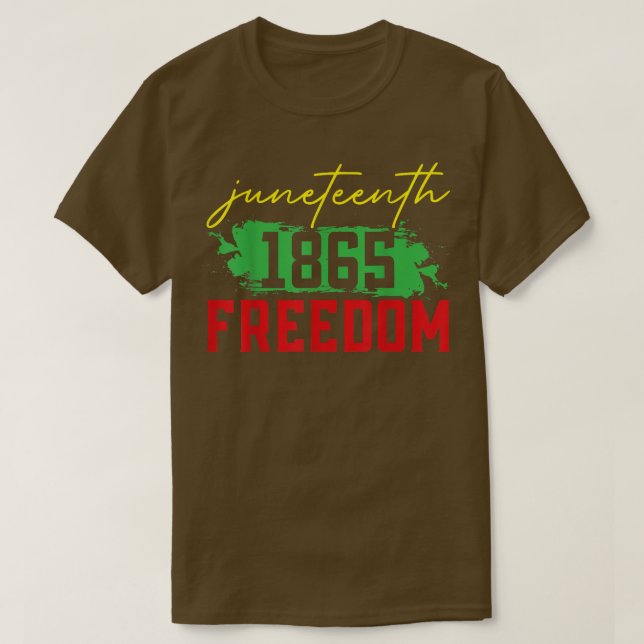1865 års frihetsdag i Afrika 3270 T Shirt (Design framsida)