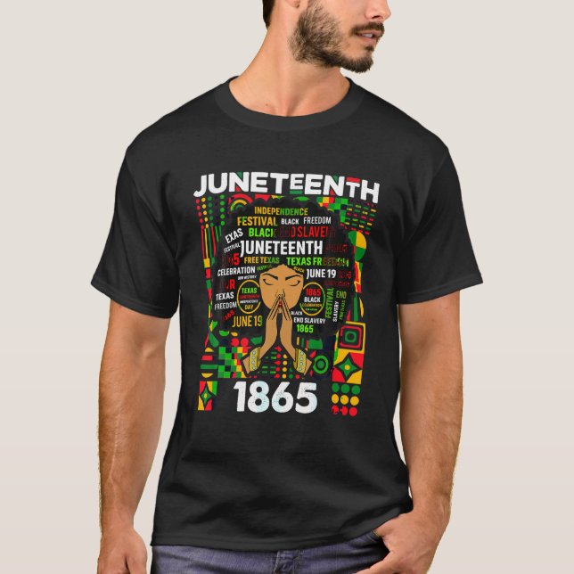 1865 års svarta historia t shirt (Framsida)
