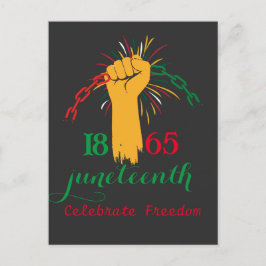 1865-årsjubileet firar den frihetsuppbrutna kedjan vykort