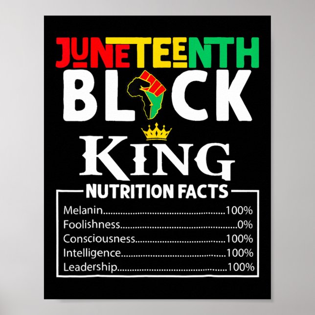 1865 Black Kung Black Queen Tee Poster (Framsidan)