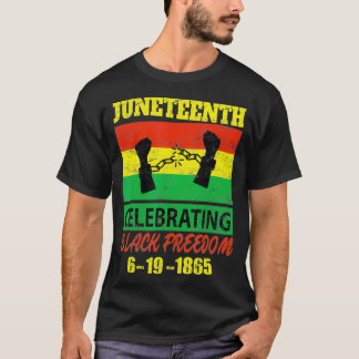 1865 flagga för svart frigivning t shirt