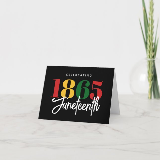 1865: Freedom Black History Firande Kort (Framsida)