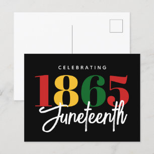 1865: Freedom Black History Firande Vykort
