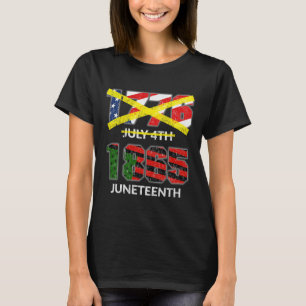 1865 - Inte 4 juli 1776 Flagg för självständighets T Shirt