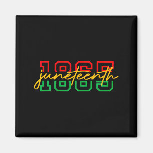 1865 juneteenth firar afroamerikansk frihet magnet