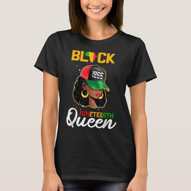 1865 Junetonde Svart drottning T Shirt (Framsida)
