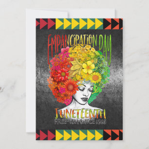1865 Junetonde svarta Independence day Inbjudningar