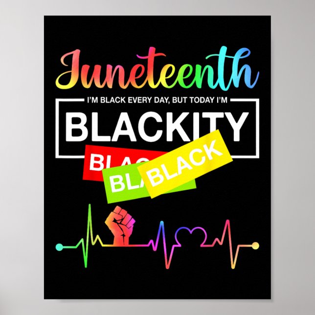 1865 Junette Firar African American Freedom Poster (Framsidan)