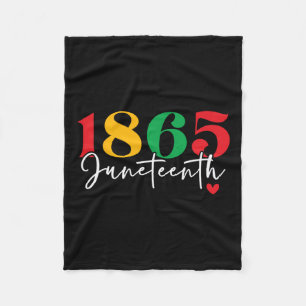 1865 Junetteonde månaden i firandet av svart histo Fleecefilt