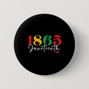 1865 Junetteonde månaden i firandet av svart histo Knapp