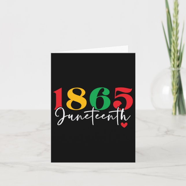 1865 Junetteonde månaden i firandet av svart histo Kort (Framsida)