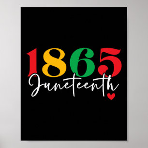 1865 Junetteonde månaden i firandet av svart histo Poster
