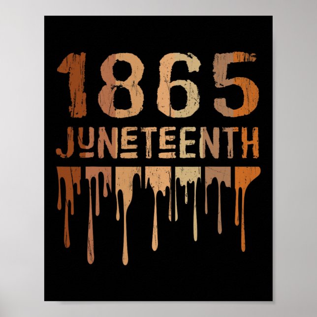 1865 Junttonde Svart Svart Svart Pride Melanat Poster (Framsidan)