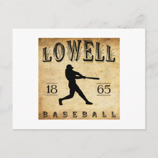 1865 Lowell Massachusetts Baseball Vykort