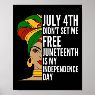 1865 Messy Bun W i Independence day Poster
