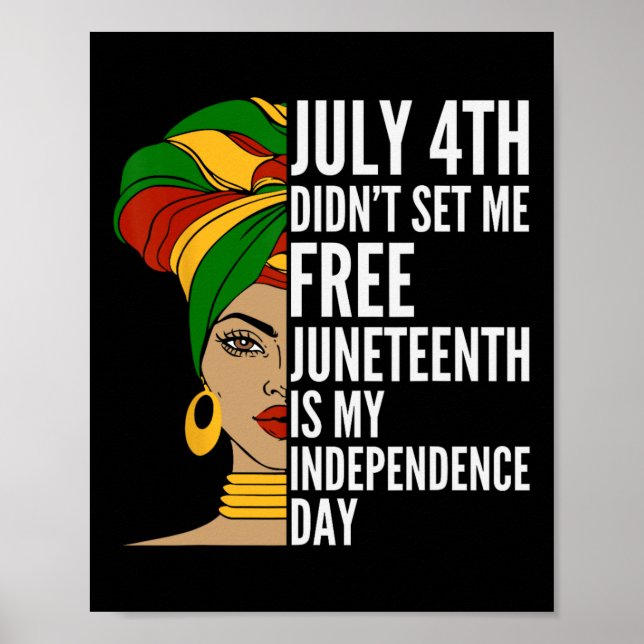 1865 Messy Bun W i Independence day Poster (Framsidan)