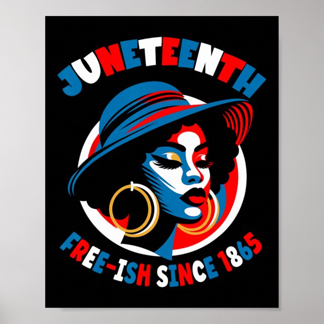 1865 Röd vit, 18:e kvinnodagen Poster (Framsidan)