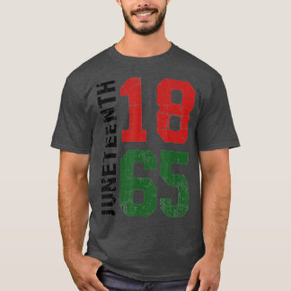 1865 svart amerikansk historia t shirt