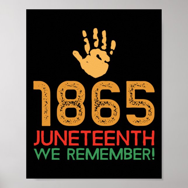 1865. Vi minns! 1865 juni Poster (Framsidan)