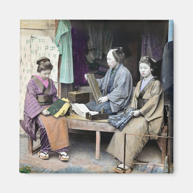 1870 Fabric Dealer of Japan Magnet (Framsidan)