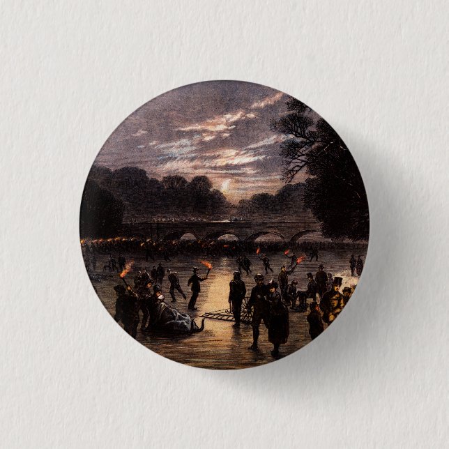 1870 Ice Skating in London Knapp (Framsida)
