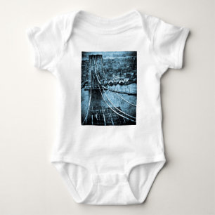 1870skonstruktion av Brooklyn överbryggar New Yor Tee Shirt
