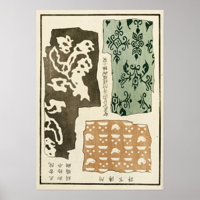 1871 Kinesisk Qingdynastin utsmyckad konst Poster (Framsidan)