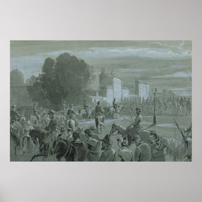 1871: Kommunard Prisoners Eskorted to Versailles Poster (Framsidan)