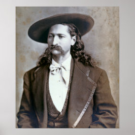 1873 ROCKWOOD VILD BILL HICKOK PORTRÄTT POSTER