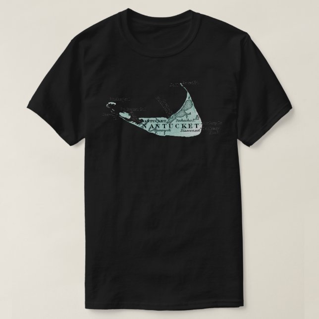 1875 Nantucket Island T Shirt (Design framsida)
