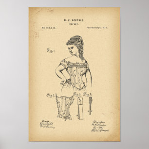 1875 Patentkorset Poster