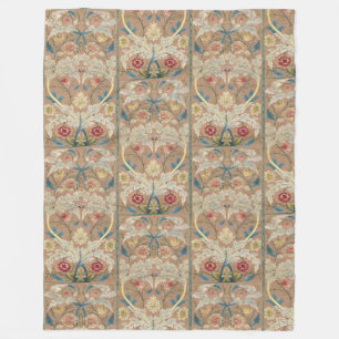 1875 Vintage William Morris Blommigt Embroidery Fleecefilt