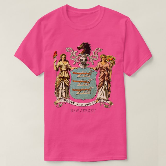 1876 New jersey Jackar av Arm T Shirt (Design framsida)