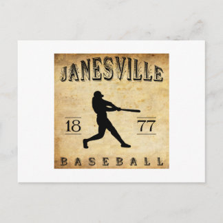 1877 Janesville Wisconsin Baseball Vykort