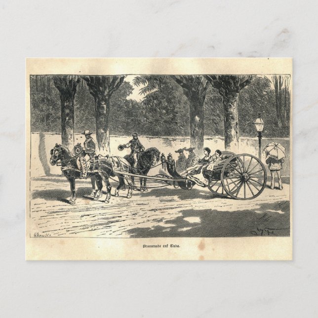 1877 Skriv ut Kuba, Jorden och dess folk Vykort (Framsida)