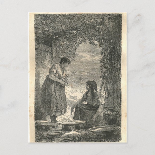 1877 Skriv ut Mexiko, jorden och dess folk Vykort (Framsida)