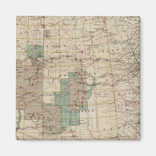 1878 Progress Karta of the US Geographical Surveys Magnet