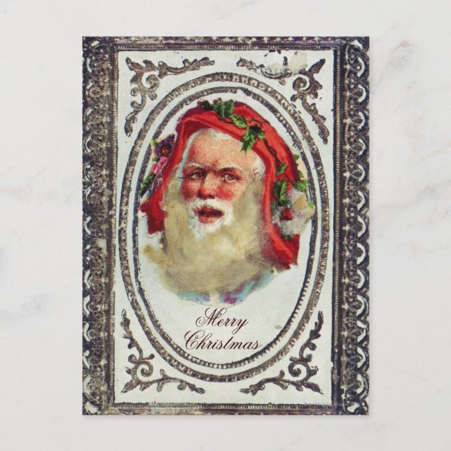 1878: Viktorianskt julhälsningskort Helg Vykort (Framsida)
