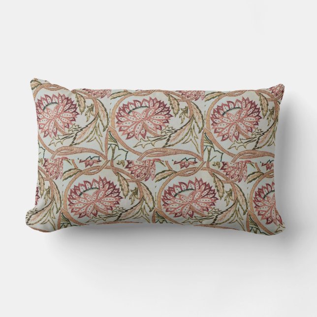 1878 Vintage William Morris Flowerpot Lumbarkudde (Framsida)