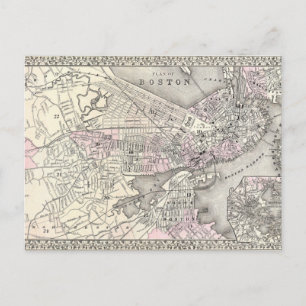 1879 Boston Karta vykort