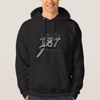 187 187, 187, LANG SWEATSHIRT MED LUVA