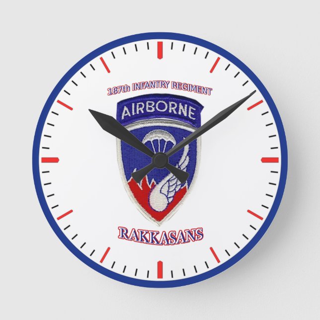 187:e infanteriregimen rund klocka (Framsida)