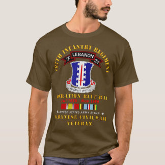 187:e infanteriregimen TF 201 Libanon med AFEM SVC T Shirt
