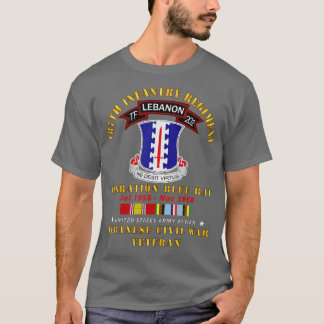 187:e infanteriregimen TF 201 Libanon med AFEM SVC T Shirt