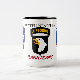187:E INFANTRY RAKKASANS Två-Tonad MUGG