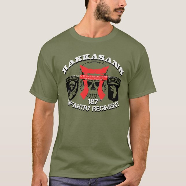 187. Infanteri RAKKASANS "Warzone " Tee (Framsida)